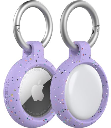 OtterBox AirTags Case, antishock e cadute, protezione Ultra sottile e Rugged per Apple AirTags con moschettone, Mardi Gras