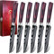 Steak Knife Set, No Sharpening Required Dinner Knife, steak knives set of 6 Serrated Steak Knife with Home Chef Gift Box