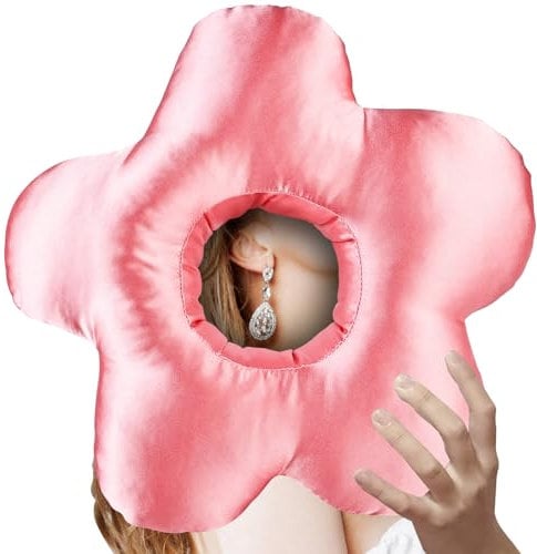 Piercing Kissen mit Loch, Donut Kissen Piercing, Ohrkissen Piercing, Kissen Seitenschläfer Sleepingring für Seitenschläfer zur Schmerzlinderung, Nackenkissen für Ohr Gegen Ohrenschmerzen
