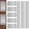 Toseky Safety Nail Plate - Metal Cable Protector Plate | 1.5 X 2.5inch Metal Cable Protector Plate, Nail Plates Electrical for Protecting Plumbing and Wiring