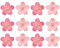 4 Stück Sakura-Aufkleber rosa Aufkleber Scrapbook Aufkleber Mini Rosa Kirschblüten Blütenblätter DIY Dekoration Blumenaufkleber für Scrapbooking Album Handyhülle Laptop Kartenherstellung
