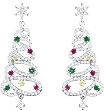 2 Stück Weihnachten Ohrringe,Weihnachtsbaum Ohrringe,weihnachtsohrringe,weihnachts ohrringe,weihnachtsohrringe damen,Weihnachtsbaum Tropfen Baumeln Weihnachtsferien Schmuck Geschenk