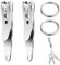2 Stück Gürtelclip,Schlüsselhalter mit Schlüsselanhänger,Clip,Schlüsselhalter,Schlüsselhalter Gürtel,Edelstahl Taschenclip,Mehrzweck Schlüsselanhänger,für Schlüsseln,Taschenlampen,Täglichen Gebrauch