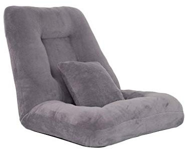 GANGUIO Sofa with Cushion Lazy Floor Sofa,Folding Lazy Sofa Floor Lounger Bed Padded Gaming with Armrests and Pillow