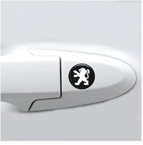 YYTERI Autocollants Trou Serrure Serrure Porte Voiture,pour Peugeot 307 2005-2008 Autocollants Couverture Protection Noyau Serrure,Trou Serrure Porte Poignée