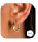 Adramata Ohrringe Silber 925 Herz Creolen Ohrringe für Damen Mädchen 14K Vergoldete Herz Ohrringe Hängend Klein Creolen Rosegold Gold Ohrringe Creolen Silber Ohrringe Damen