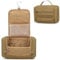 Prokva Kulturbeutel Zum Aufhängen für Reise, Herren, Großes Taktisches Kulturtasche, Hygienetasche, Dusch Organizer mit Haken für Toilettenartikel und Rasierpflege, Khaki (Leere Tasche)