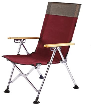 Outdoor-Stuhl Klappbarer Campingstuhl Angelstuhl mit klappbarer Rückenlehne Camping Ultraleichter Sitzhocker aus Aluminiumrohr