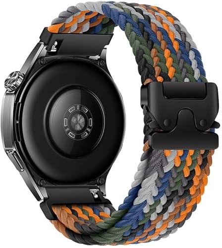 Uhrenarmband 22mm Kompatibel mit (46mm) Huawei Watch GT6/GT5/GT4/GT3 Armband 22mm Kompatibel mit Garmin Venu3/Vivoactive 4/Galaxy Watch Gear S3 Frontier Weich Nylon Uhrband