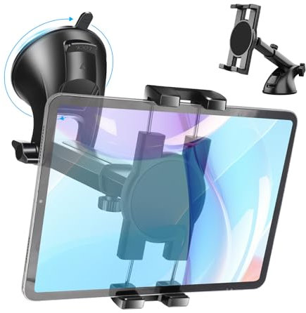 EEEKit Car Phone Holder, 360° Rotation Suction Cup Car Tablet Holder Mount Dashboard Windscreen for 5.5-11.0in Devices