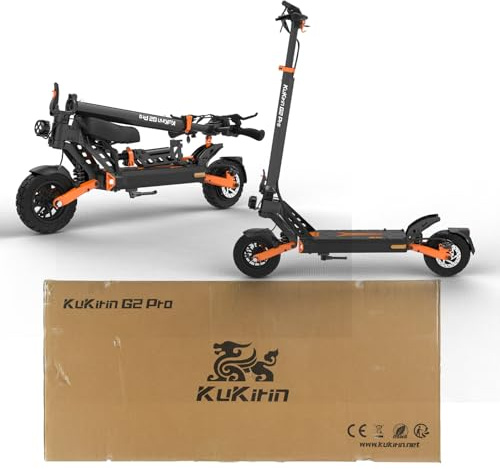 KuKirin G2 Pro Monopattino Elettrico 48V con Pneumatici 9 Pollici, Manubrio Regolabile, Sistema 6 Luci e Autonomia Estesa, Ideale per il Commuting Urbano e il Tempo Libero, Conforme a EN 17128