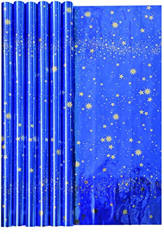 Clairefontaine 278099C - Un rouleau de papier Ciel Etoilé 1m50x0m70 60g, Pour Noël
