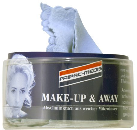 Fripac-Medis Make-Up and Away Mikrofaser-Abschminktuch, Format: 20 x 20 cm, blau