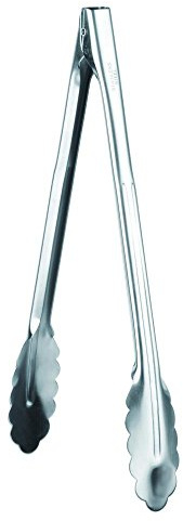 APS 88644 Hochglanz-Edelstahl-Multizweck Zange, mit Feder und Halteclip, 4 x 3 x 30 cm