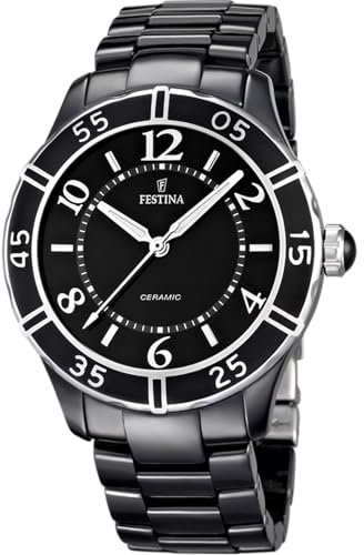 Festina Montre pour Femme F16621/2 Special Prices Boîtier en Céramique Bracelet en Céramique Noir