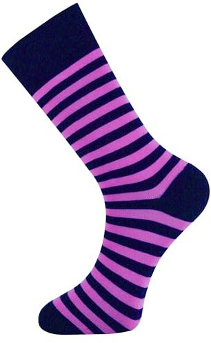 Mysocks Calzini unisex alla caviglia Rosa navy a coste