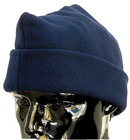 OUTLET MILITARY Cappello 3 Punti in Pile Antipilling Blu Navy