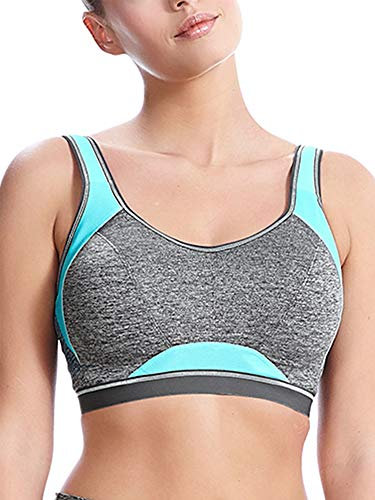 Freya Damen Epic Bauchfreies Bügel-Top geformter Innenseite Sport-BH, Carbon, 70DD