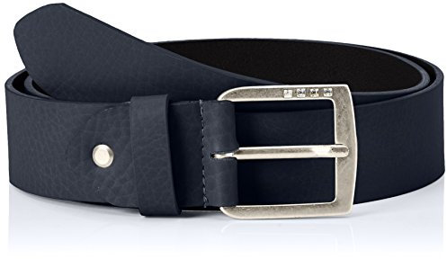 MGM Damen Basic-Strass Gürtel, Blau (Marine 02), 105