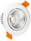 LEDKIA LIGHTING LED Downlight Einbaustrahler 12W COB Schwenkbar Rund Silber Schnitt Ø 90 mm No Flicker No Flicker 3000K Warmweiß