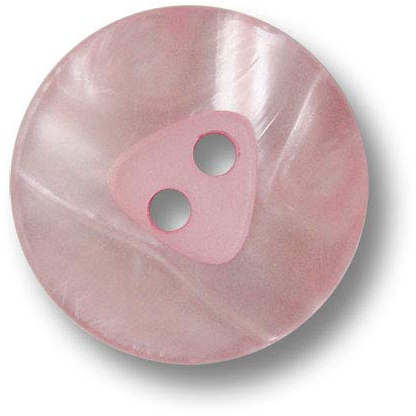 15er Set hübsche rosa schimmernde Zweilochknöpfe in modernem Design, Ø: ca. 13mm!