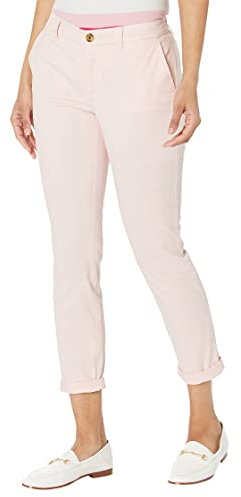 Tommy Hilfiger Damen Hampton Chinohose Hose, Ballerina Pink, 34