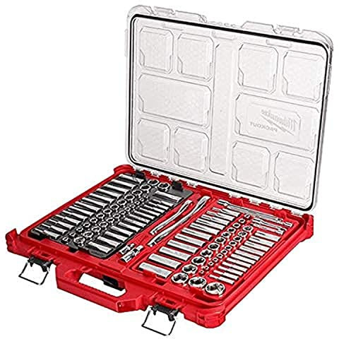 Milwaukee 48-22-9486 Jeu de douilles à cliquet 1/4-3/8 avec étui de rangement - 106 pièces