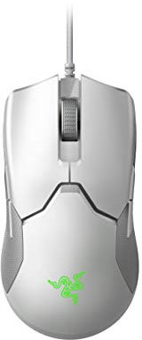 Razer Viper - Beidhändige Kabelgebundene Gaming-Maus Optische Maus-Schalter (69g Leichtes Design, Speedflex-Kabel, Optischer 5G-Sensor, 8 Programmierbare Tasten, RGB Chroma) Mercury Weiß