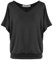 Van Der Rich ® - Tshirt Oversize mit V-Ausschnitt im lässigen Stil - Damen(Schwarz, L)