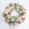 HAOSHICS Ghirlanda di fiori artificiali da appendere, ghirlanda finta per porta d'ingresso, ghirlanda artificiale per porta, matrimonio, festa, casa, parete, decorazione per finestre (rosa champagne)