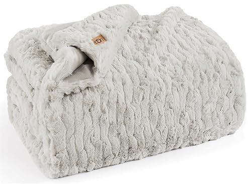UGG - Amanda Throw Blanket - Soft Throw Blanket - 50 x 70 - Warm Accent Blanket for Couch or Bed - Cozy Home Décor - Stone