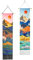 2 Stück Berg Wandteppich, Sonnenaufgang Sonnenuntergang mit Quasten Wandbehang, Wald Wandteppich Landschaft Wandteppich Wandkunst Für Heimdekoration Schlafzimmer Schlafsaal (130X32.5 cm)