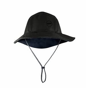 H.A.D.© Storm Bucket Hat, Hut, wärmend, Winddicht und wasserabweisend, weitenverstellbar (S/M, Black Eyes, schwarz)