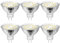 UYHGO MR16 GU5.3 LED Lampen 5W, Kaltweiß 6000K, Ersatz für 50W Halogenstrahler, 500LM LED Spot Nicht Dimmbar, 12V AC/DC, 6er Set