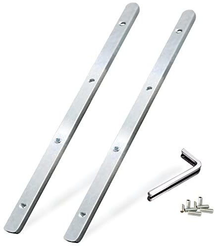 Guide Rail Connector Accessory Kit 71358 482107 for Festool Makita DeWalt Track Saw Long Cuts, Triton in Integrated Guide Rail T-Slots for Secure Cutting, 2 Pack, Sliver