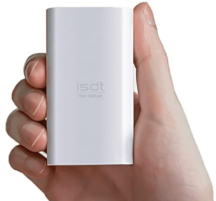 ISDT PB40 10000 mAh Power Bank,36W Max USB C PD Schnellladebatterie Power Bank, unabhängiges Dual-Charge-Ladegerät für tragbare Mobiltelefone, Mini-Powerbank, kompatibel mit iPhone, iPad, Tablets