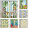 Fenstervorhang Cartoon Jungle Forest Print Vorhänge Wohnkultur Vorhänge 2St