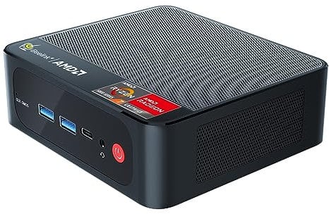 Beelink 8-Core 16-Thread AMD Ryzen 7 6800U 4.7GHz SER5 MAX Mini PC, 32GB LPDDR5 RAM 1TB PCIe4.0 SSD, 4K Triple Display (HDMI/Type-C/DP), USB3/WiFi 6/BT5.2 Mini Gaming PC