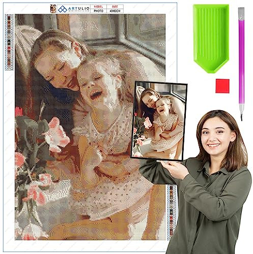 ARTULIO Diamond Painting Eigenes Foto - 30x40cm – 5D Diamant Painting Personalisiert