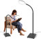 Delixike Loupe avec lumière et support, lampe loupe avec col de cygne flexible, loupe à intensité variable avec 54 LED pour personnes âgées, lecture, travaux manuels