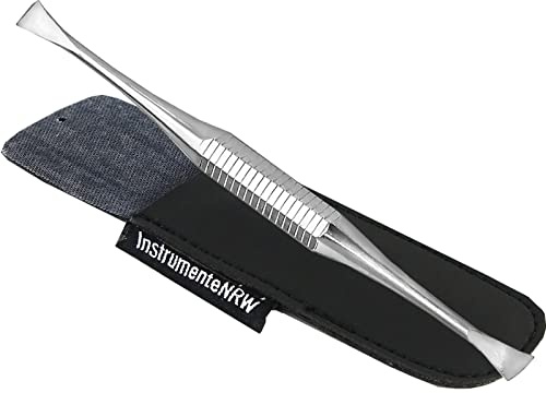 Hunde Mini Zahnsteinkratzer Zahnreiniger mit Schutz-Etui Ideal für Reisen | Haustier Zahnpflege Werkzeug für Tiere Zahnbürsten-Alternative aus Edelstahl 7,2 cm