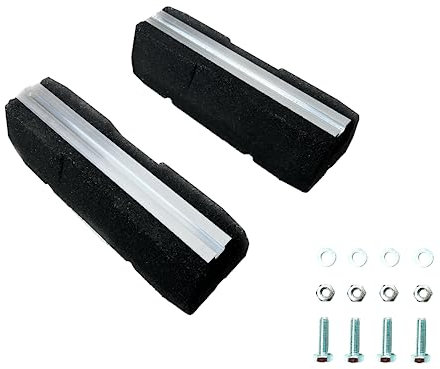 Dämpfungssockel Set 2x 400 mm für Klimaanlagen, Bodenkonsole für Wärmepumpen | 2 Stück Antivibrationsfüße | Montagesockel | Gummi Aufstellblocke | für Klimagerät | Schwingungsdämpfer