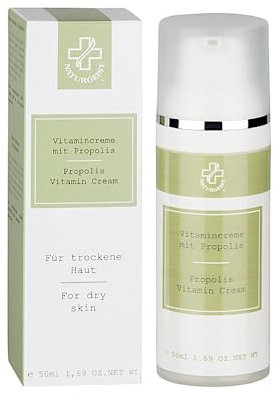 Hagina Cosmetics | Vitamincreme mit Propolis | Speziell für sehr trockene und reife Haut | Unterstützt die Hautregeneration | Frei von PEGs | Naturgeist Made in Germany | 2 x 50 l)