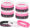 DPKOW Octobre Rose Bracelets en Silicone, 15 Français Bracelets de Sensibilisation au Cancer du Sein Octobre Rose Ruban Accessoires Fournitures Octobre Rose Activité Cadeau, Espoir Croire Luttent