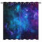 YUANZU Galaxie Vorhänge Kinder Sternennebel Planet Ösen Gardinen mit Blickdichte Thermo Vorhang Kälteschutz Blackout Curtain Kinderzimmer Schlafzimmer Verdunkelung Fenster, 2 Stück, H 175 x B 140 cm