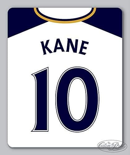 TOTTENHAM FOOTBALL PLAYER (10 KANE) themed MOUSEMAT ~ team shirt/kit inspired design - rectangular mouse mat/pad for Mac iMac iPad Macbook Laptop Computer PC - soccer mousepad