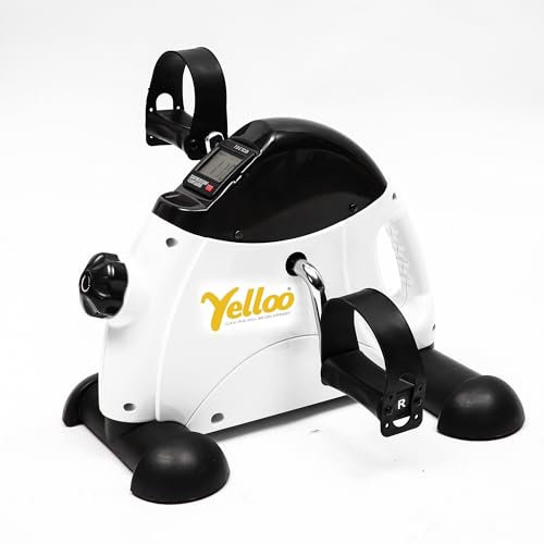 YELLOO - Cyclette da Casa, Cyclette da Seduti Pieghevole per Allenamento Braccia e Gambe, Palestra in Casa, Display Brucia Calorie Incluso, Esercizio Fisico, Riabilitazione, per Anziani (MB211)