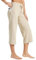 WILLIT Damen Caprihose Baumwolle Yoga Capri Casual Lounge Hose Weites Bein Workout Sporthose Jogginghose mit Taschen 20 Khaki XL
