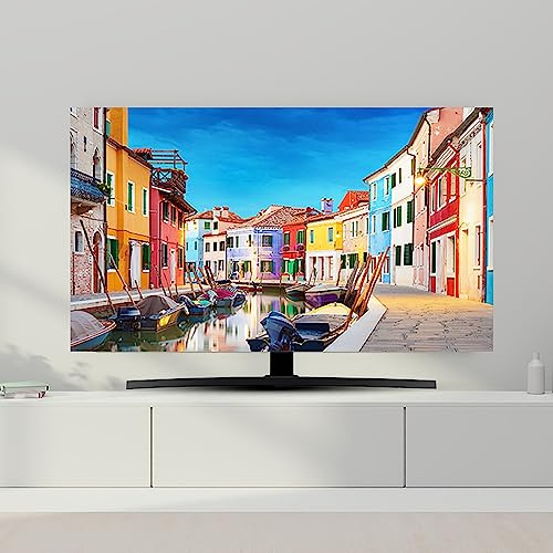 Indoor TV Dust Cover, 32-80 Inches Indoor Universal TV Cover, Dustproof TV Screen Protector Dust Proof Cover, Polyester Fabric Printed Dust-Proof Protector(Color:Color1,Size:32inch)