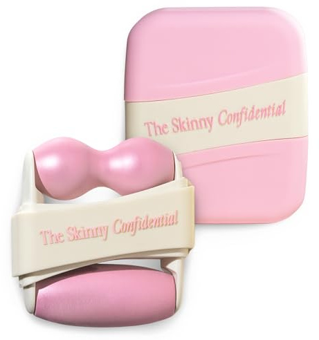 The Skinny Confidential Mint Ice Roller for Face - Compact Facial Skin Care Tools for Sculpting & Contouring - Cold Therapy Facial Rollers May Reduce Puffiness & Redness - Beauty Gifts for Women & Men